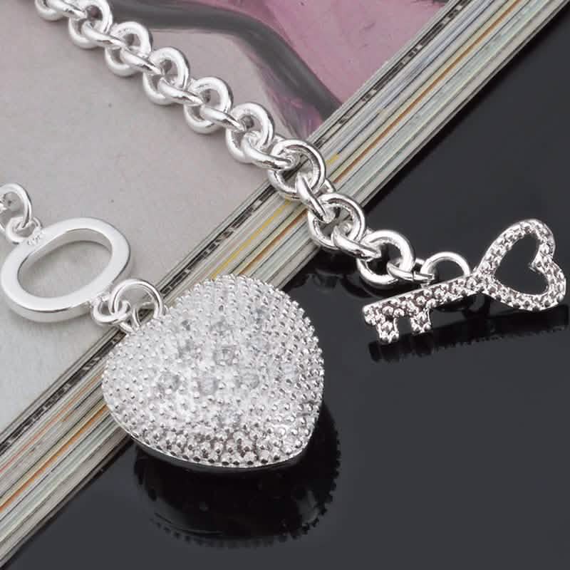 "Key To My Heart" Toggle Charm Bracelet DailySale