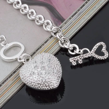 "Key To My Heart" Toggle Charm Bracelet DailySale