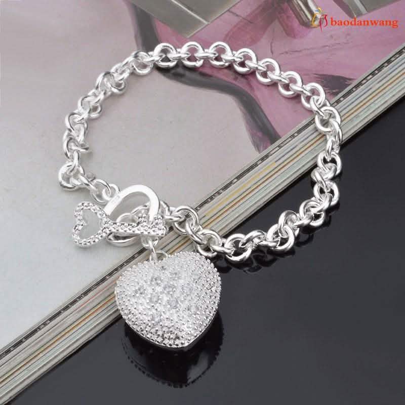 "Key To My Heart" Toggle Charm Bracelet DailySale