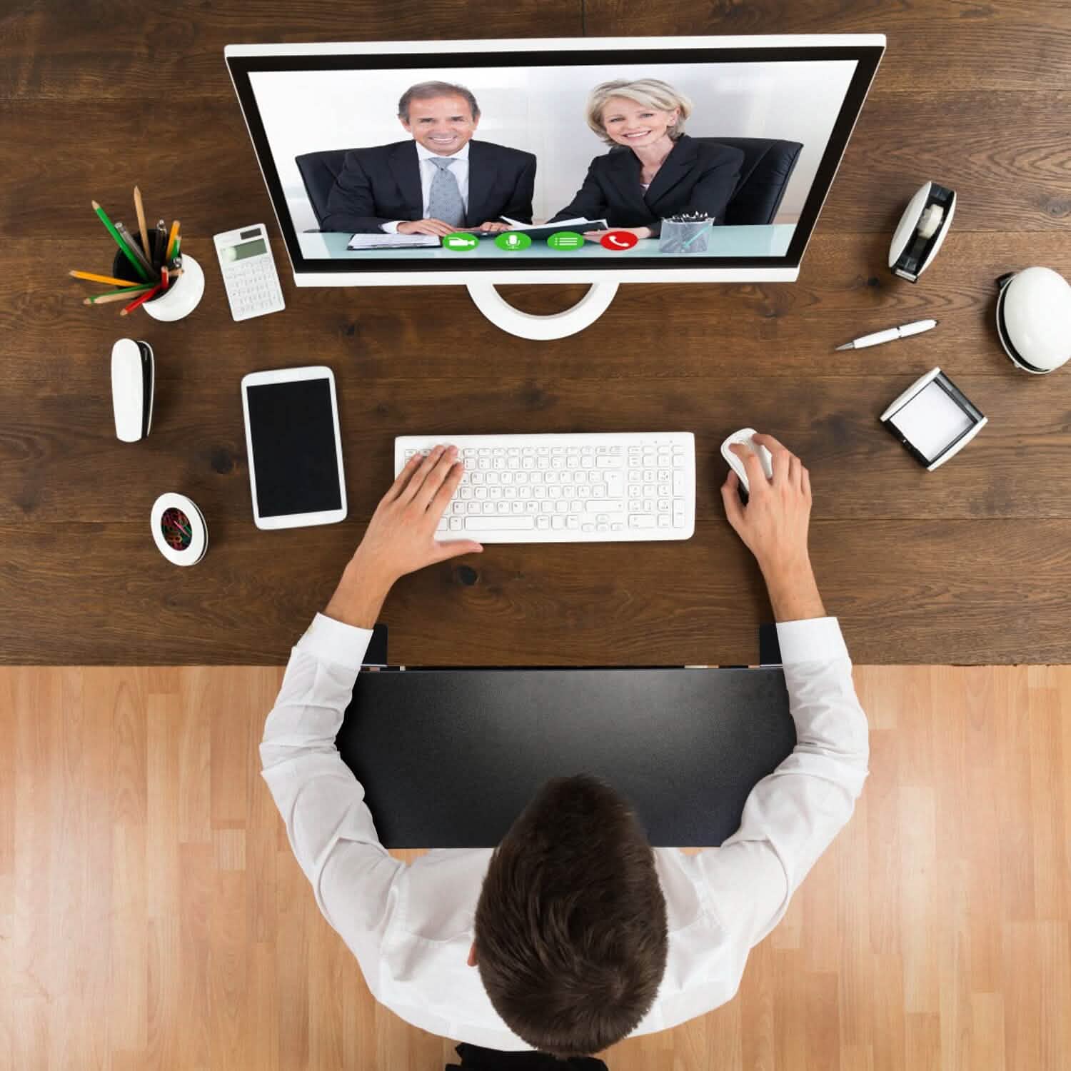 Keyboard Mouse Tray Under Desk Retractable Slide Out Drawer with C Clamp DailySale