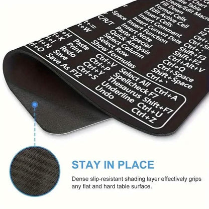 Keyboard Shortcuts Mouse Pad for Microsoft Word and Excel (PC Windows) DailySale