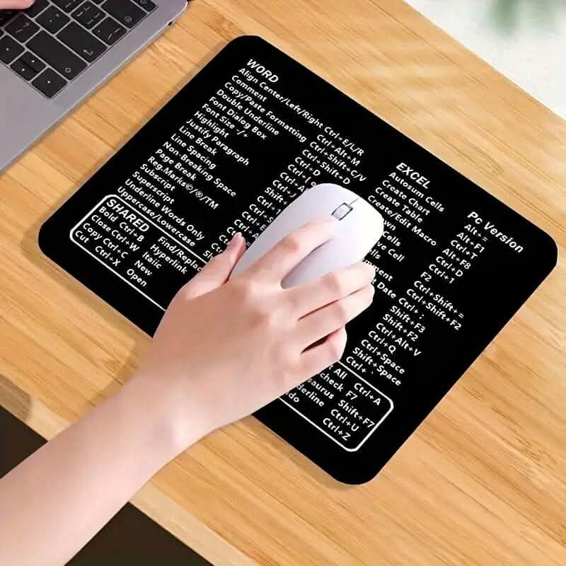 Keyboard Shortcuts Mouse Pad for Microsoft Word and Excel (PC Windows) DailySale