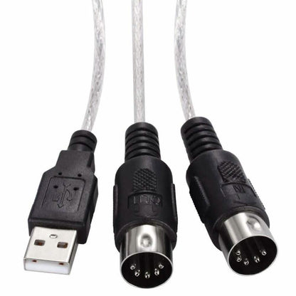Keyboard to PC Adapter USB In-Out MIDI Interface Music Recording Converter DailySale