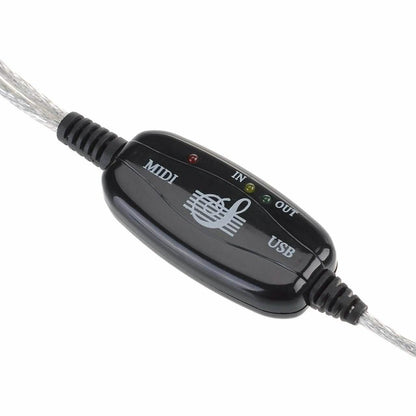 Keyboard to PC Adapter USB In-Out MIDI Interface Music Recording Converter DailySale
