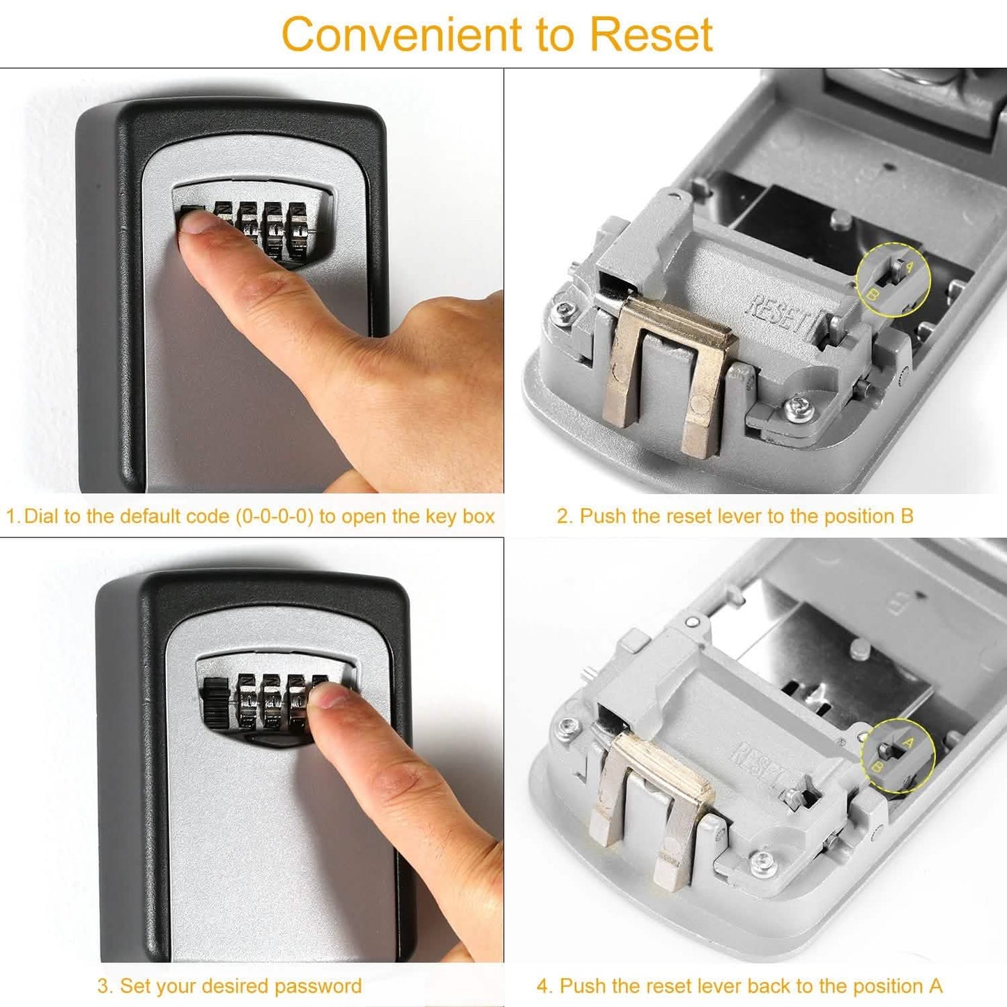Keys Storage Lock Box with 4 Digits Combination DailySale