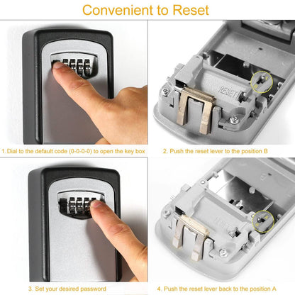 Keys Storage Lock Box with 4 Digits Combination DailySale