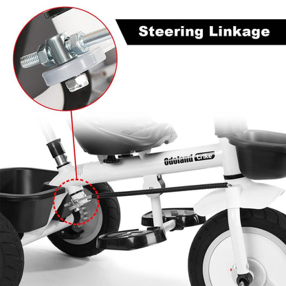 Kid Tricycle Stroller With Retractable Push Handle DailySale