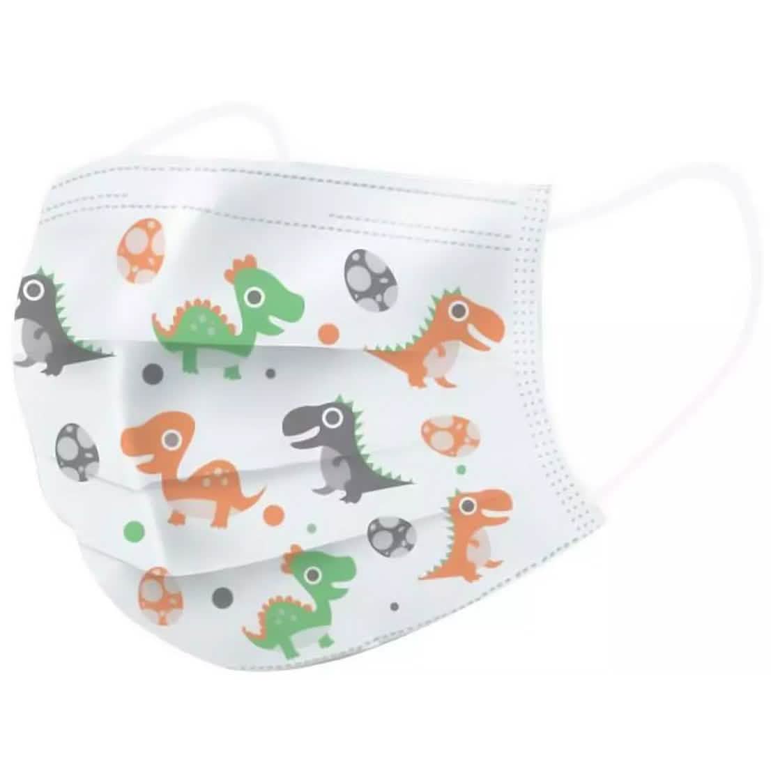 Kids 3-Ply Disposable Dinosaur Face Masks DailySale