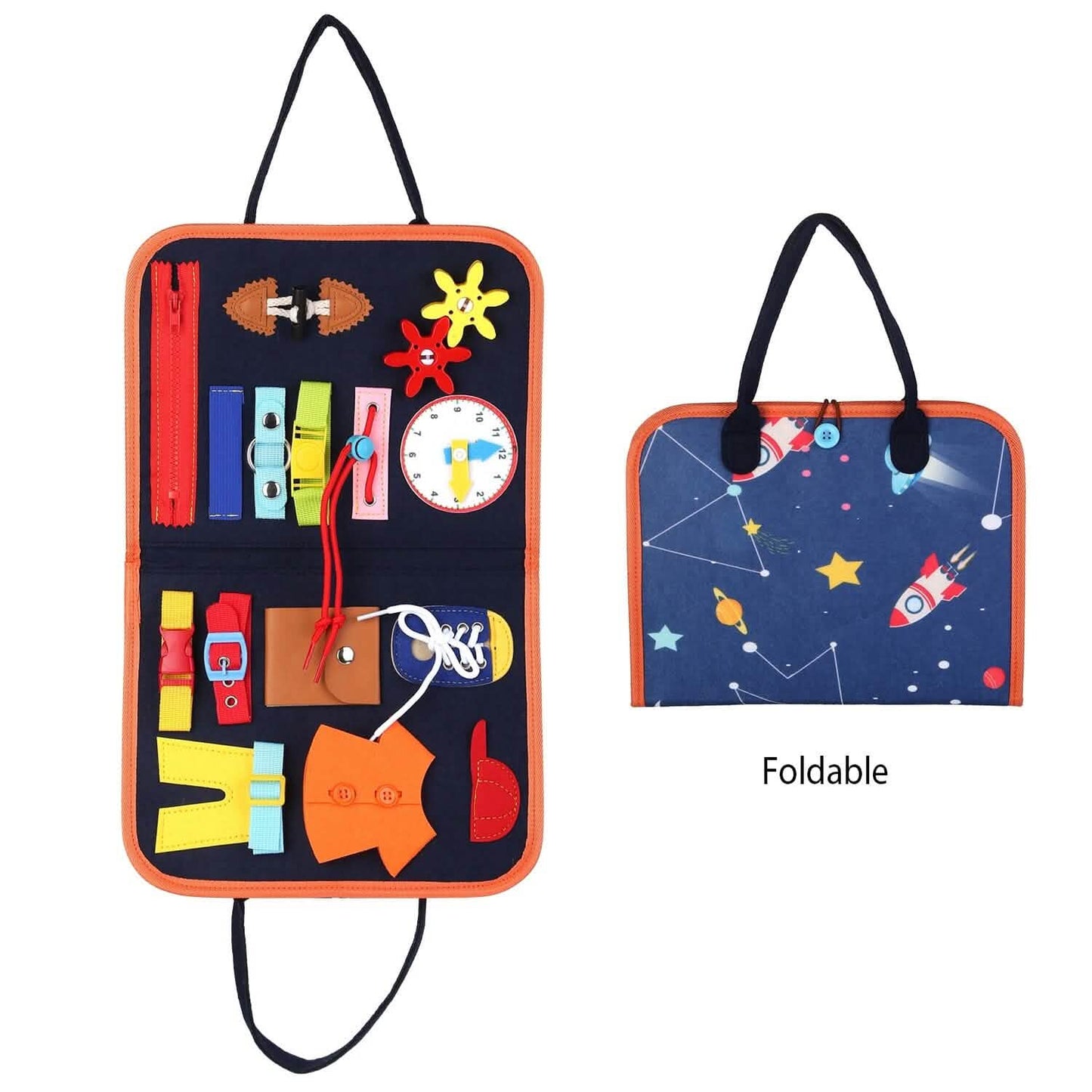 Kids Busy Board Sensory Activity Board Preschool Learning Toys DailySale