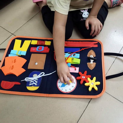 Kids Busy Board Sensory Activity Board Preschool Learning Toys DailySale