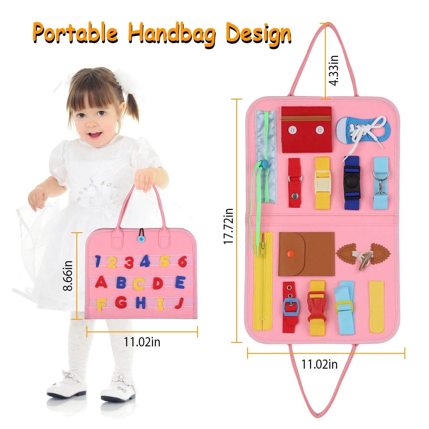 Kids Busy Board Sensory Activity Board Preschool Learning Toys DailySale