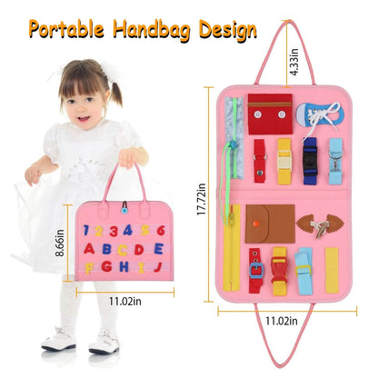 Kids Busy Board Sensory Activity Board Preschool Learning Toys DailySale