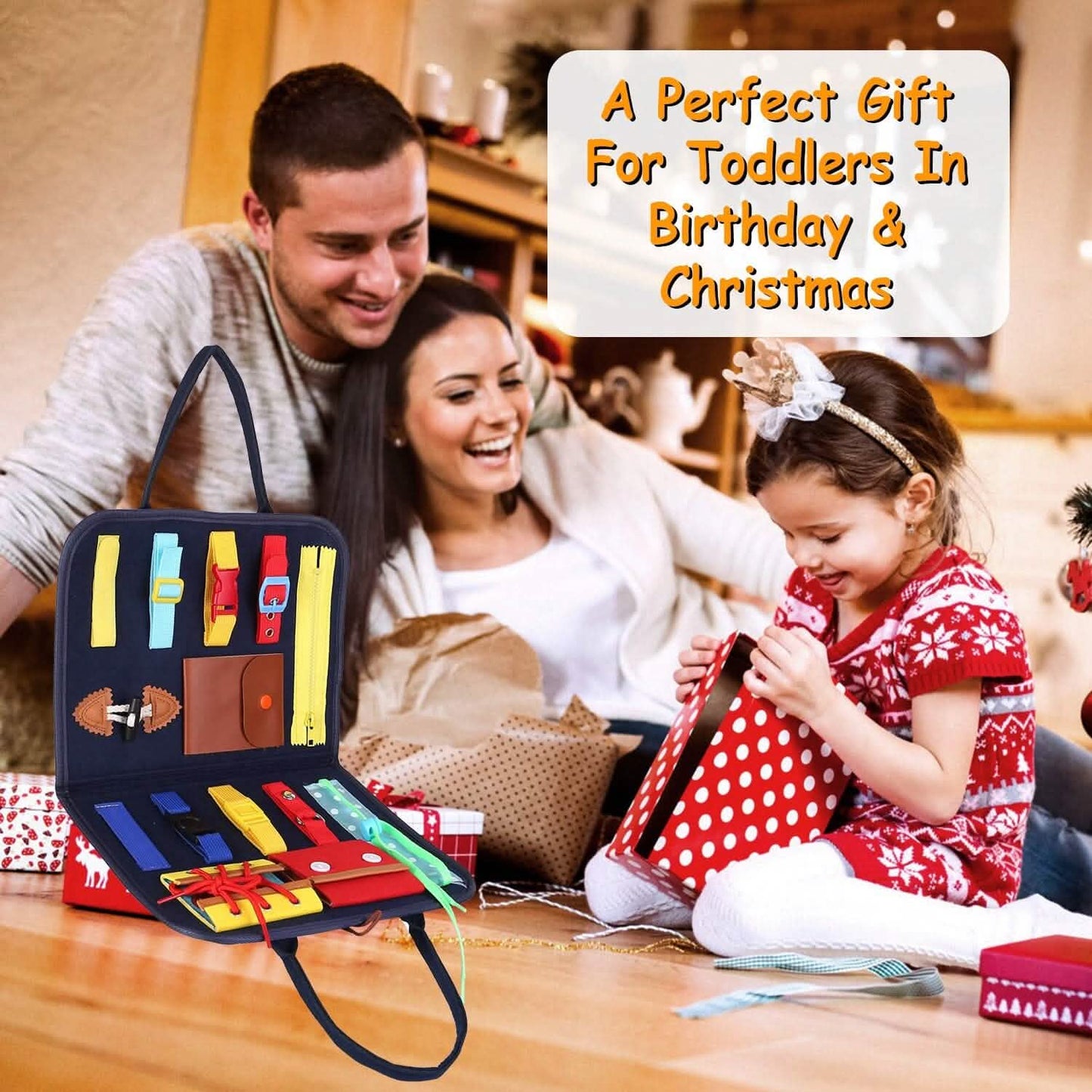 Kids Busy Board Sensory Activity Board Preschool Learning Toys DailySale