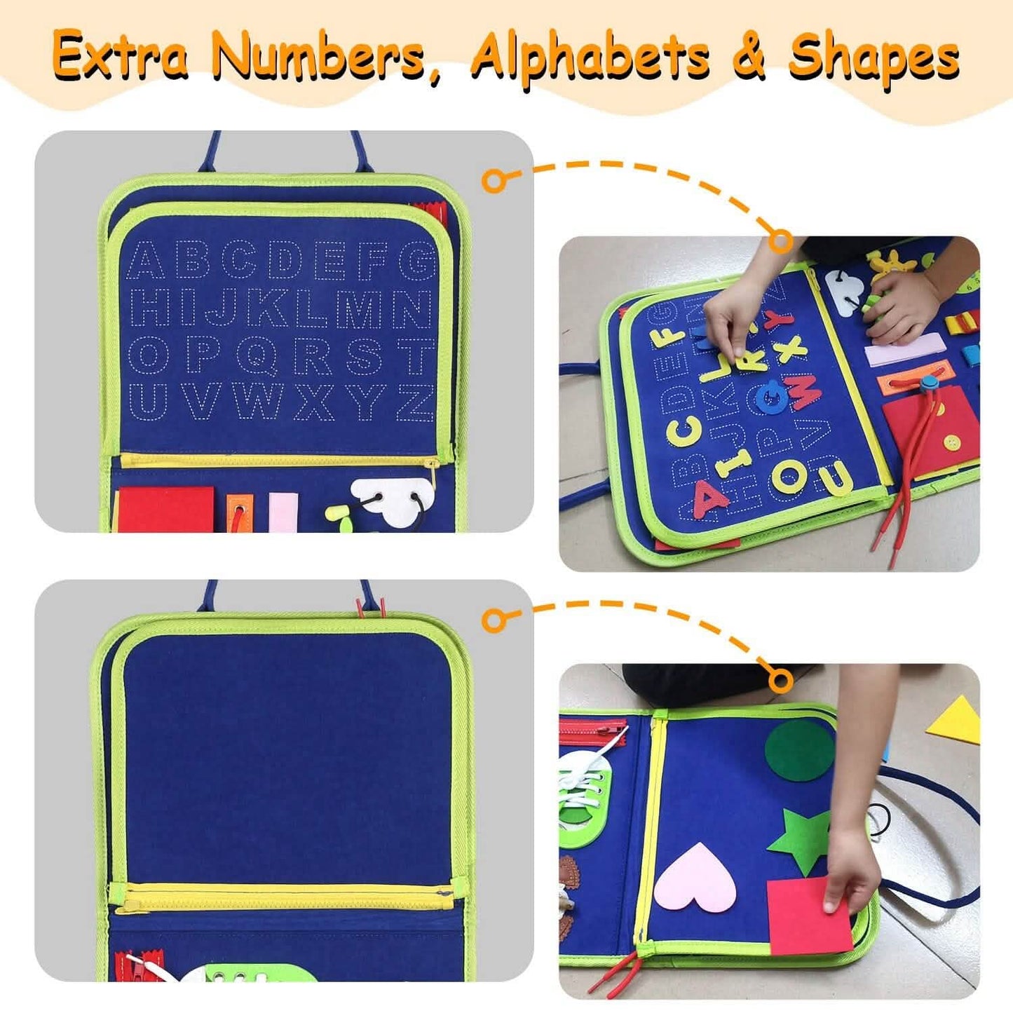 Kids Busy Board Sensory Activity Board Preschool Learning Toys DailySale