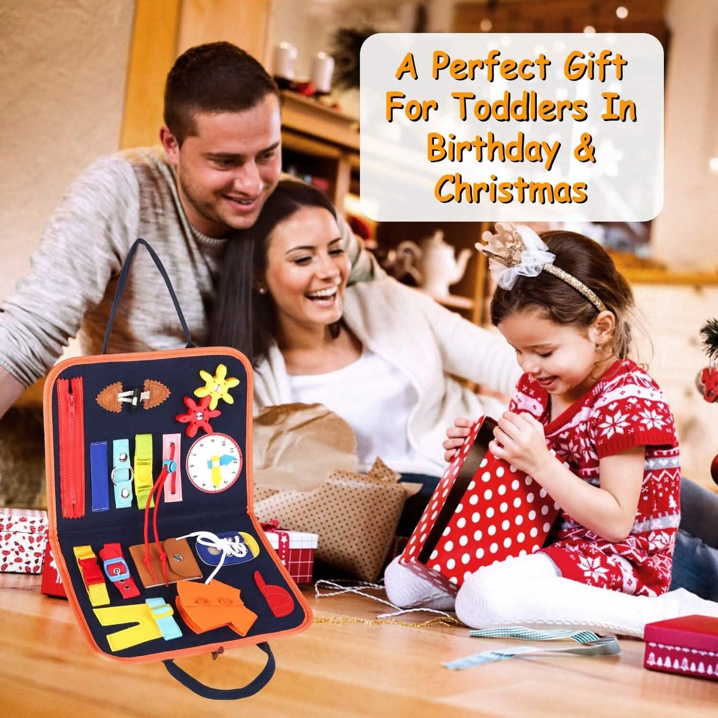 Kids Busy Board Sensory Activity Board Preschool Learning Toys DailySale