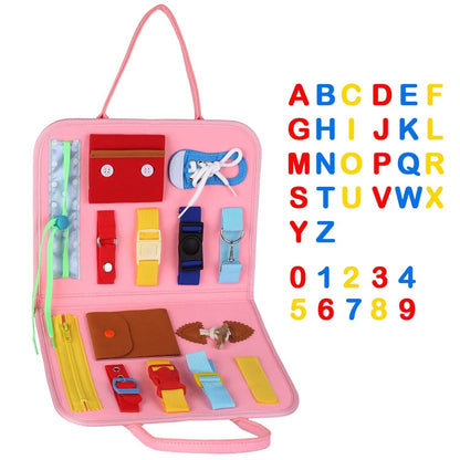 Kids Busy Board Sensory Activity Board Preschool Learning Toys DailySale