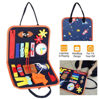 Kids Busy Board Sensory Activity Board Preschool Learning Toys DailySale