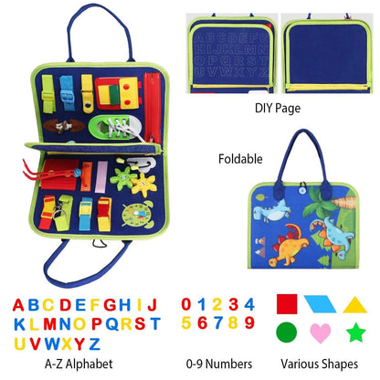 Kids Busy Board Sensory Activity Board Preschool Learning Toys DailySale