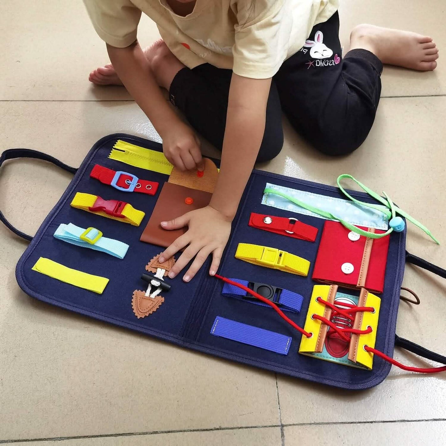 Kids Busy Board Sensory Activity Board Preschool Learning Toys DailySale