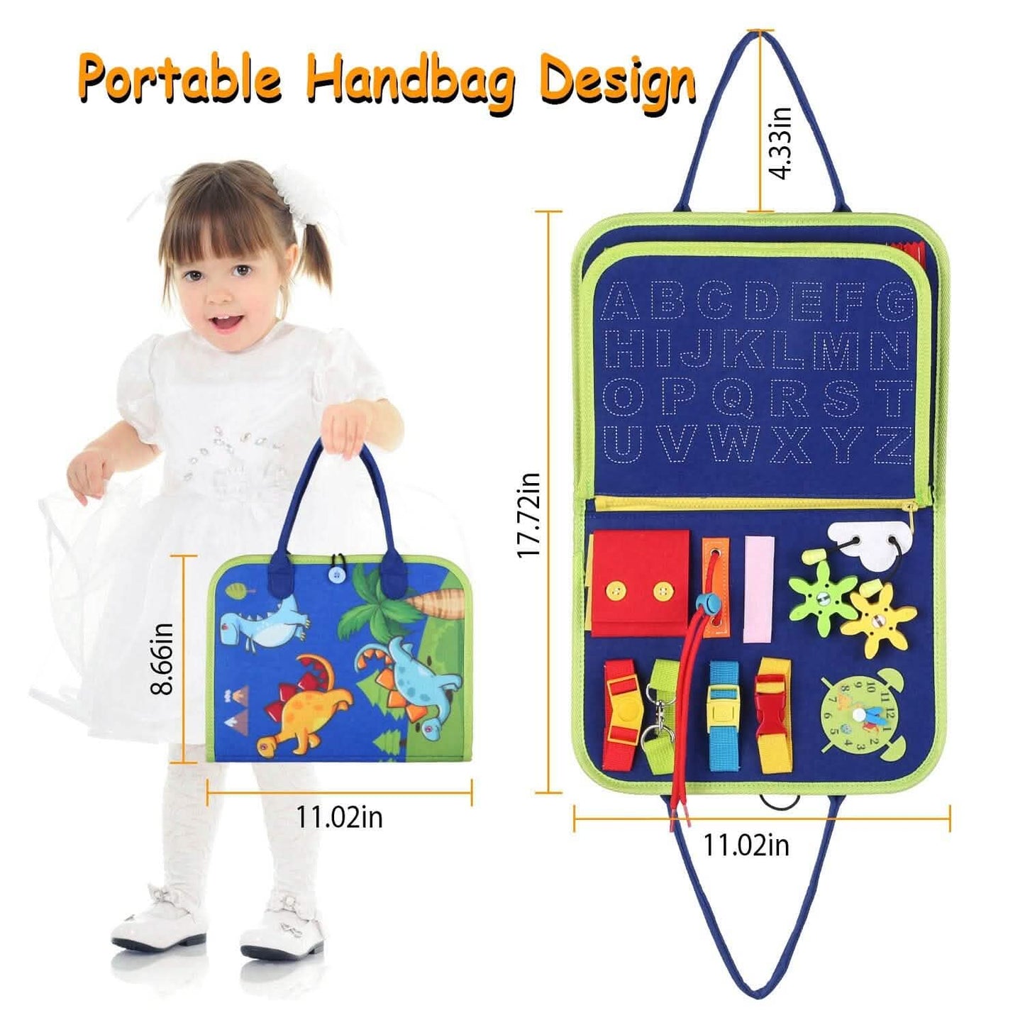 Kids Busy Board Sensory Activity Board Preschool Learning Toys DailySale