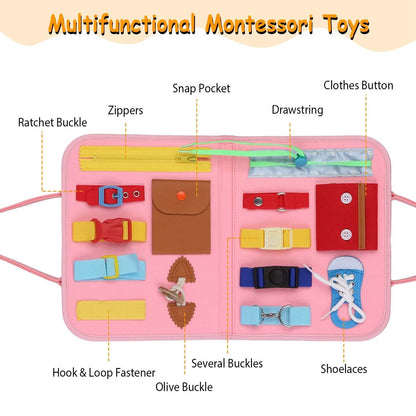 Kids Busy Board Sensory Activity Board Preschool Learning Toys DailySale