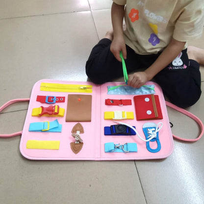 Kids Busy Board Sensory Activity Board Preschool Learning Toys DailySale