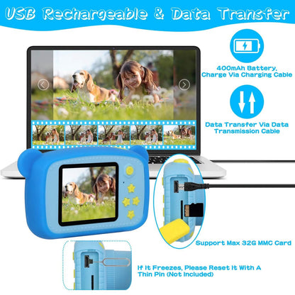 Kids Digital Camera with 2" Screen 4x Digital Zoom DailySale