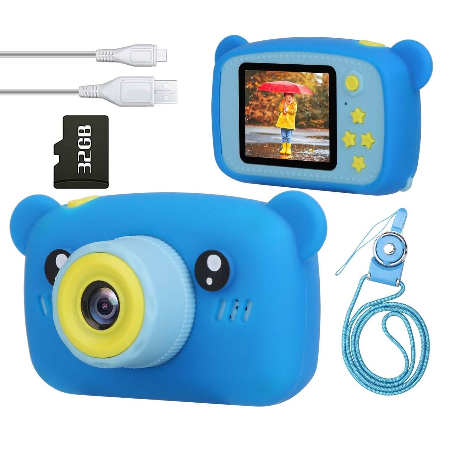 Kids Digital Camera with 2" Screen 4x Digital Zoom DailySale