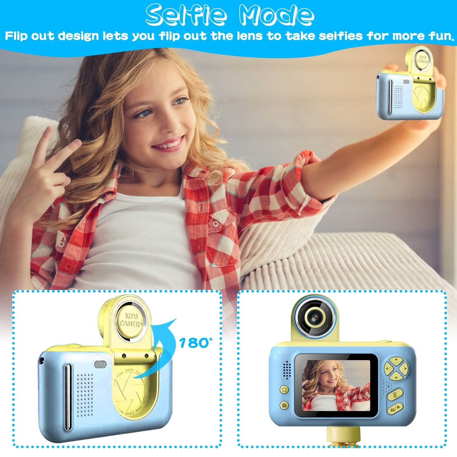 Kids Digital Camera with Flip Lens DailySale