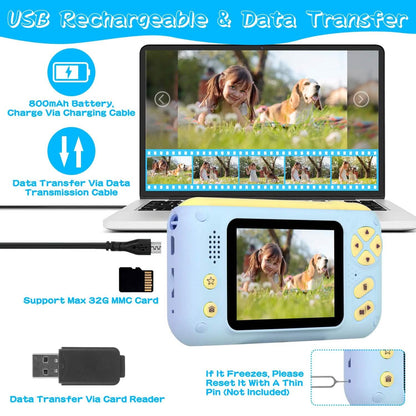 Kids Digital Camera with Flip Lens DailySale