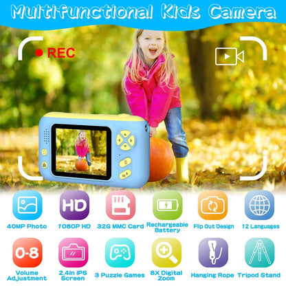 Kids Digital Camera with Flip Lens DailySale
