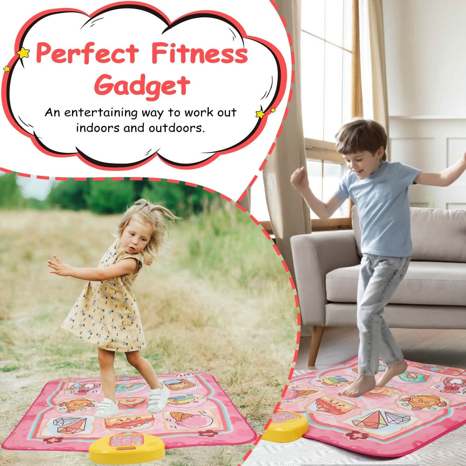Kids Electronic Music Dance Pad with 6 Modes DailySale