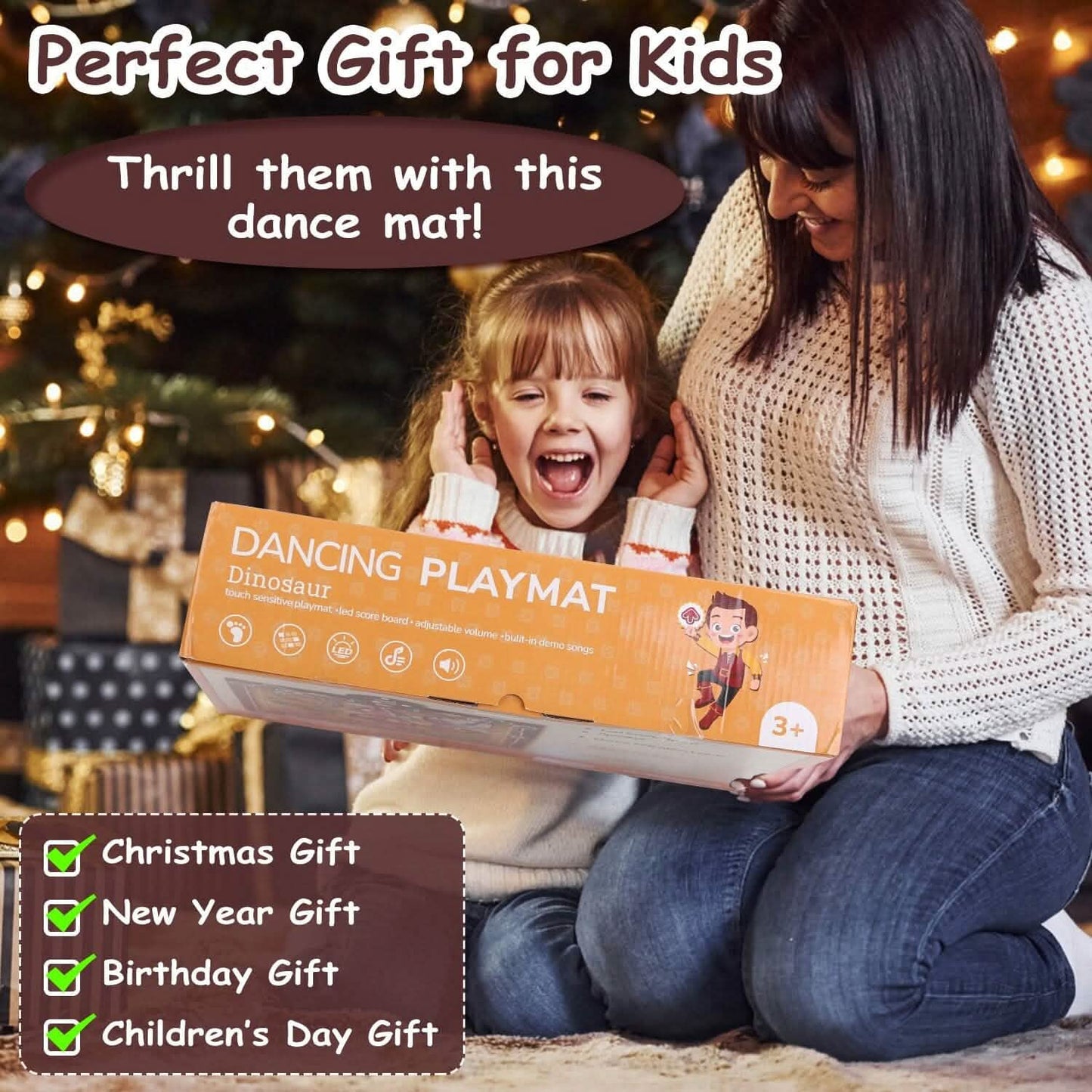 Kids Electronic Music Dance Pad with 6 Modes DailySale