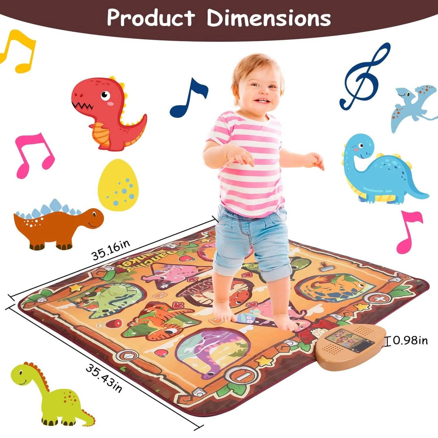 Kids Electronic Music Dance Pad with 6 Modes DailySale