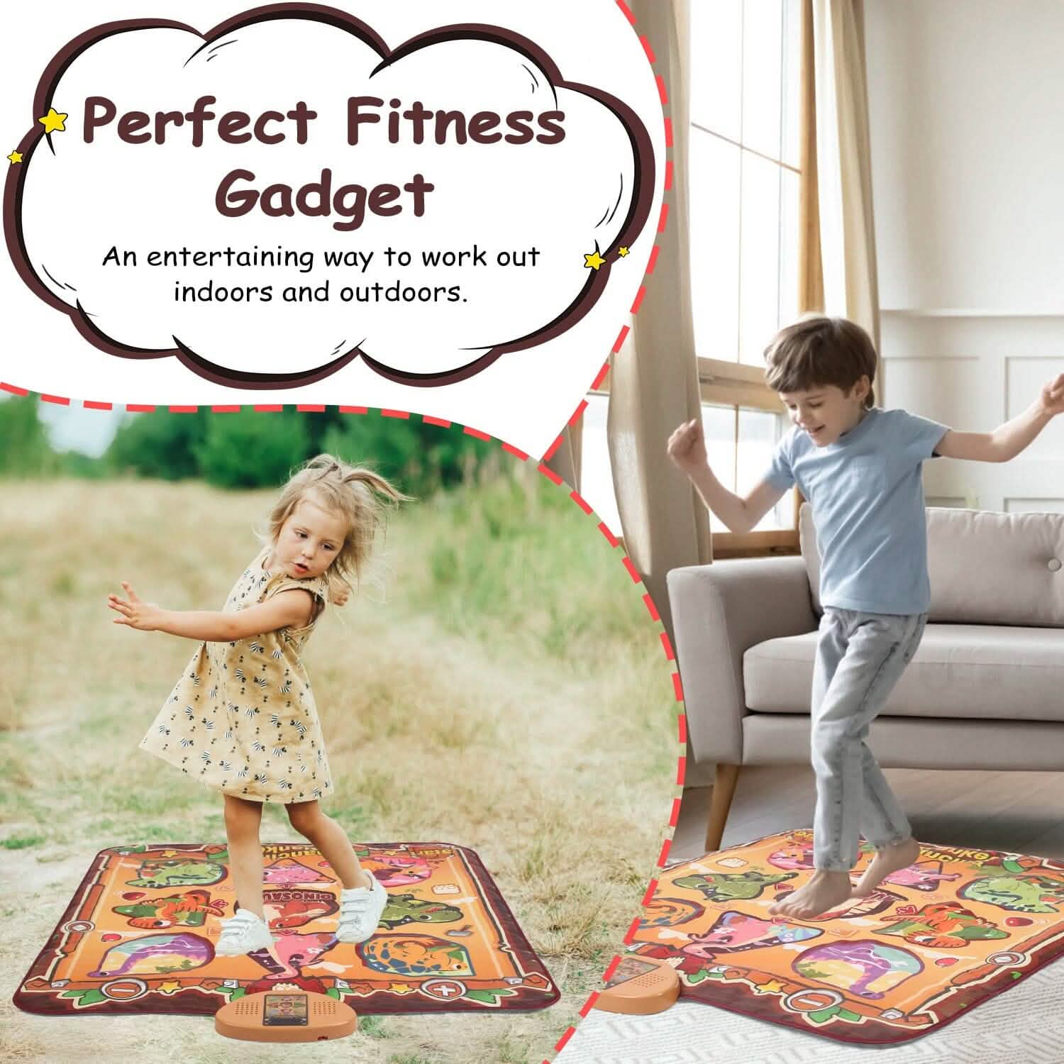 Kids Electronic Music Dance Pad with 6 Modes DailySale