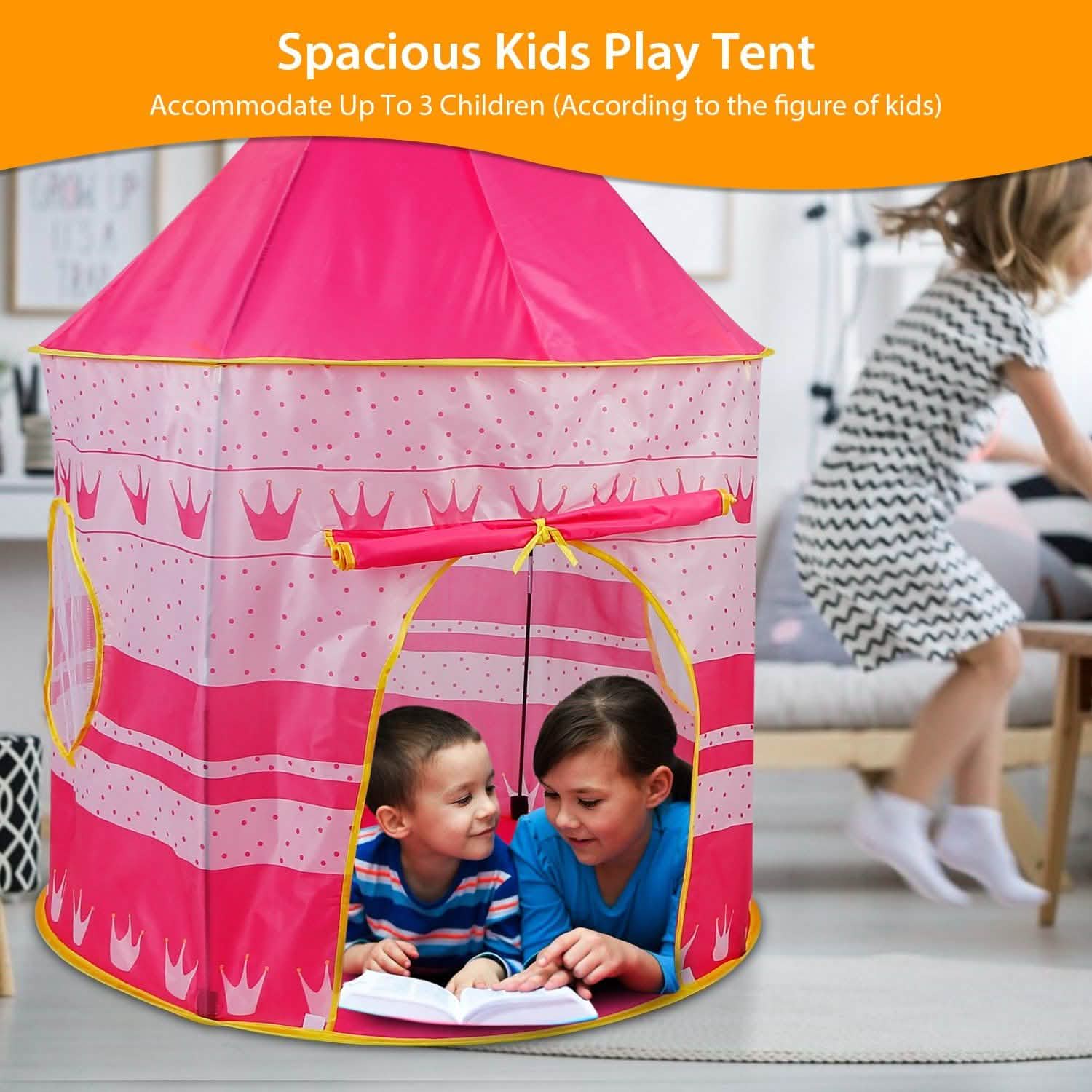 Kids Foldable Pop Up Play Tent DailySale