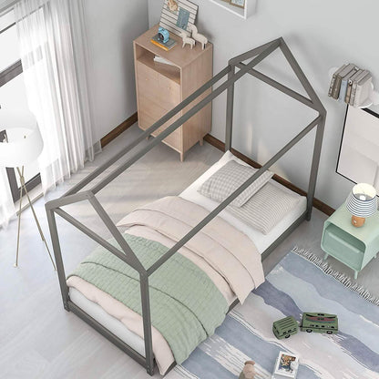 Kids House Bed Frame Twin Floor Bed DailySale