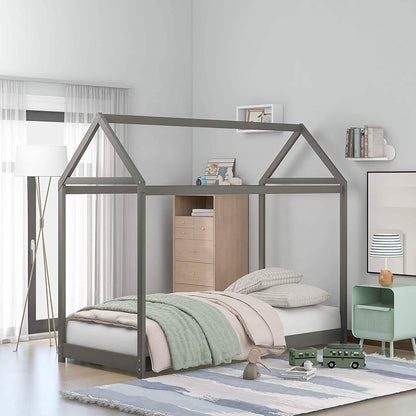 Kids House Bed Frame Twin Floor Bed DailySale
