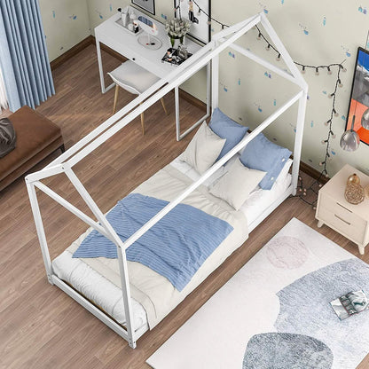 Kids House Bed Frame Twin Floor Bed DailySale