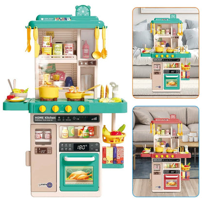 Kids Kitchen Play Set Interactive Pretend Kitchen Toys Cookware DailySale