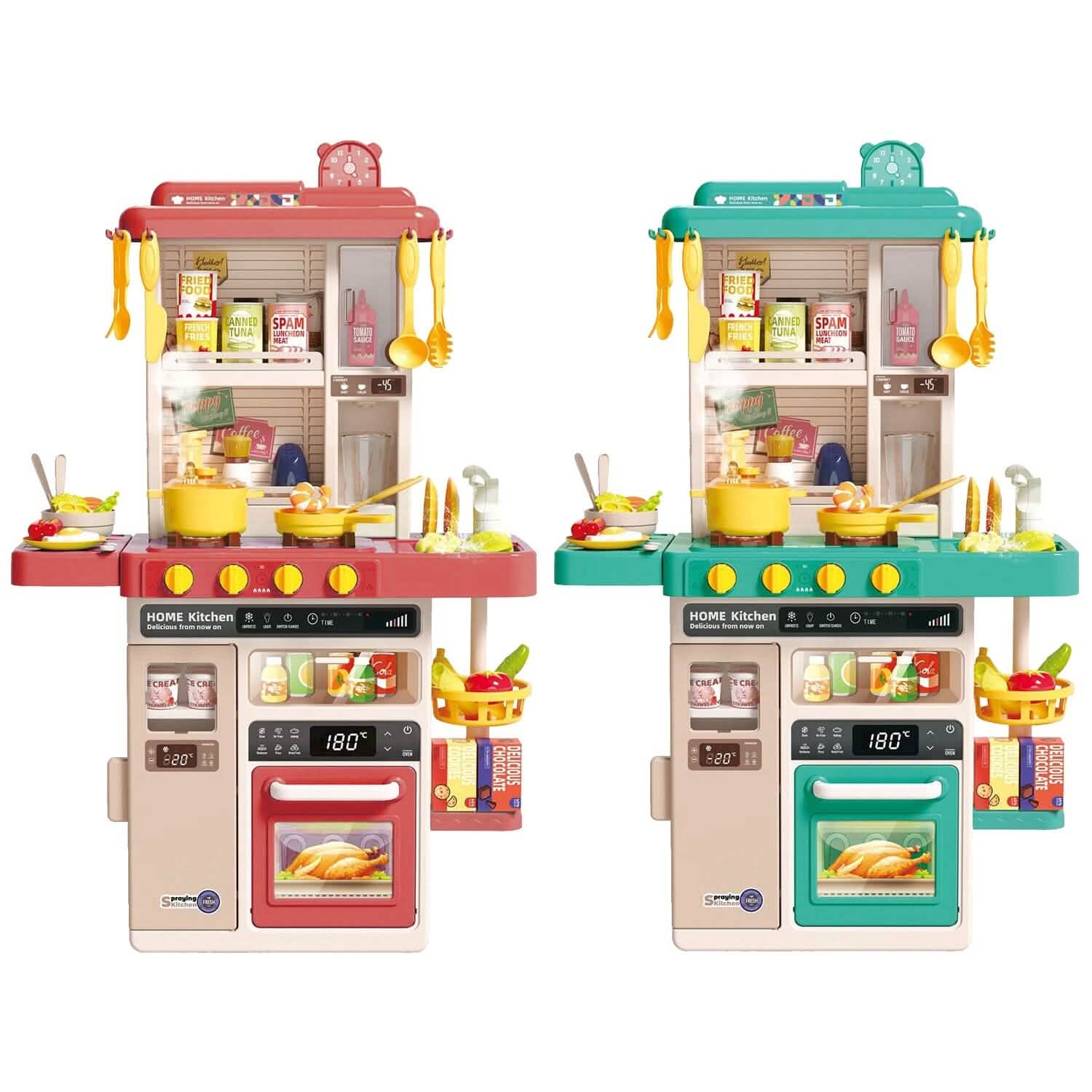 Kids Kitchen Play Set Interactive Pretend Kitchen Toys Cookware DailySale