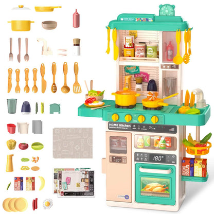 Kids Kitchen Play Set Interactive Pretend Kitchen Toys Cookware DailySale