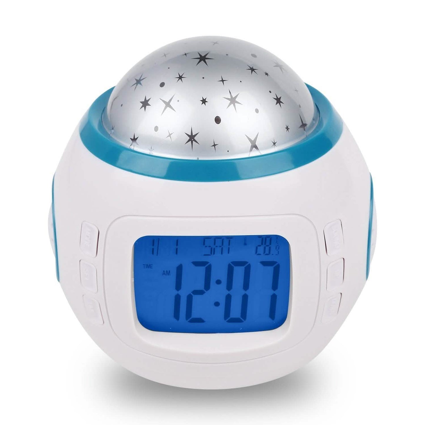 Kids Music Star Sky LED Projection Lamp Digital Alarm Clock DailySale