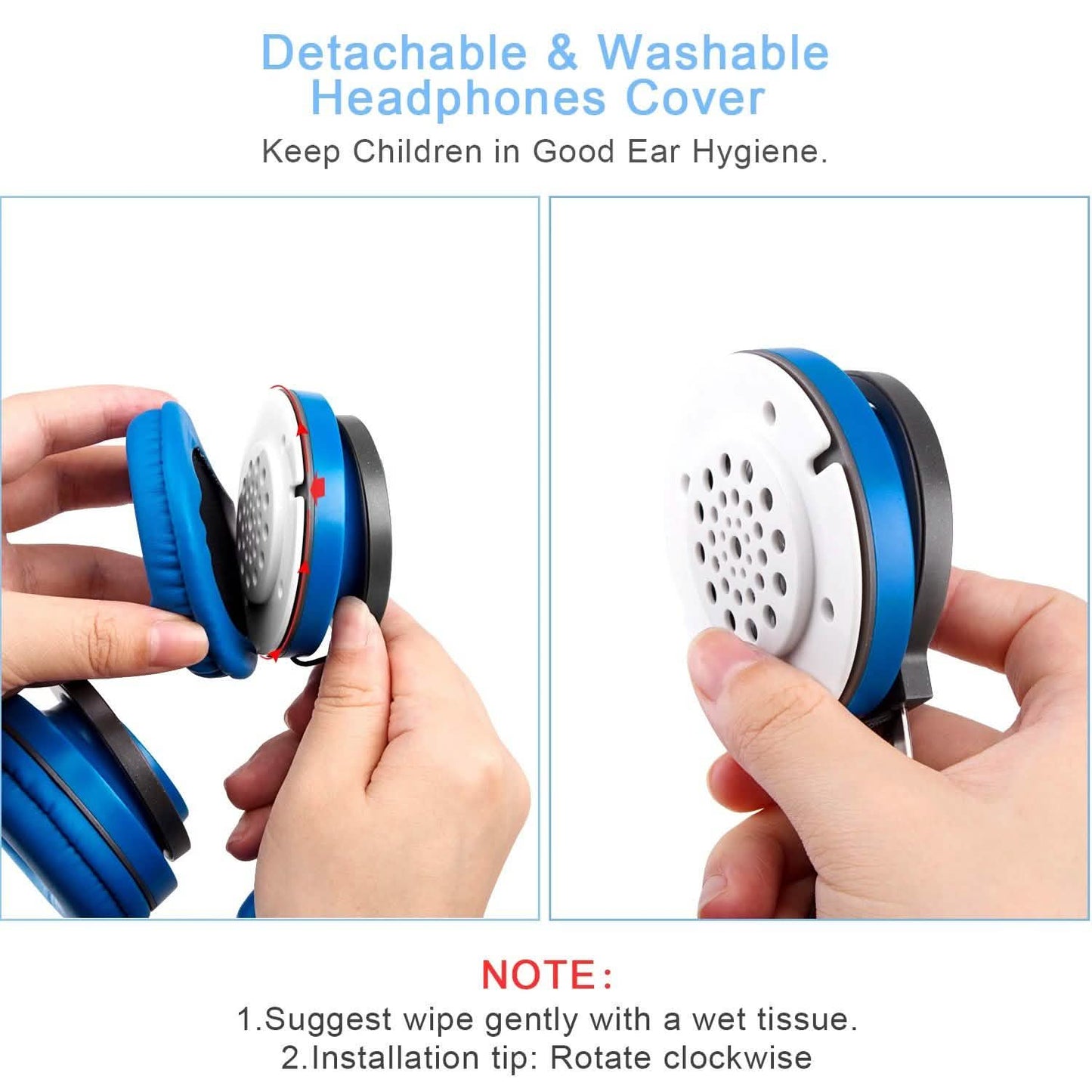 Kids Over Ear Wired Headsets with 85dB Volume Limit DailySale