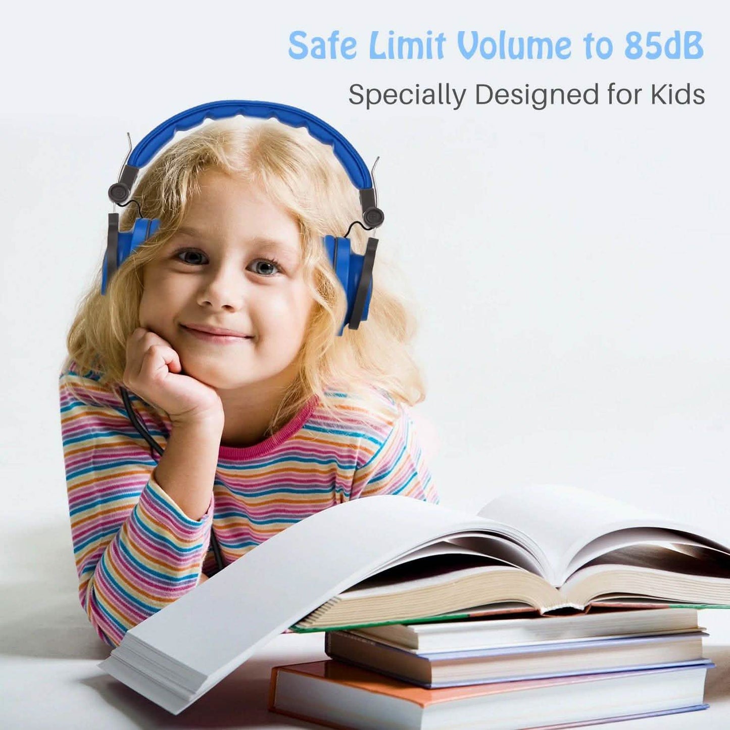 Kids Over Ear Wired Headsets with 85dB Volume Limit DailySale