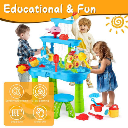 Kids Sand Water Table for 3-6 Years Old Sensory Exercise Friendship Building DailySale
