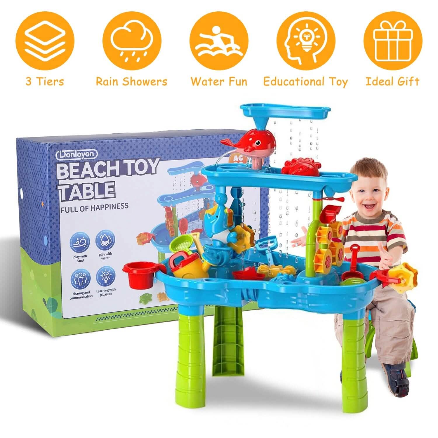 Kids Sand Water Table for 3-6 Years Old Sensory Exercise Friendship Building DailySale