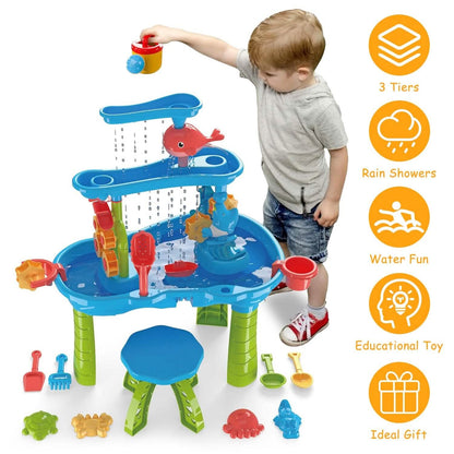 Kids Sand Water Table for 3-6 Years Old Sensory Exercise Friendship Building DailySale