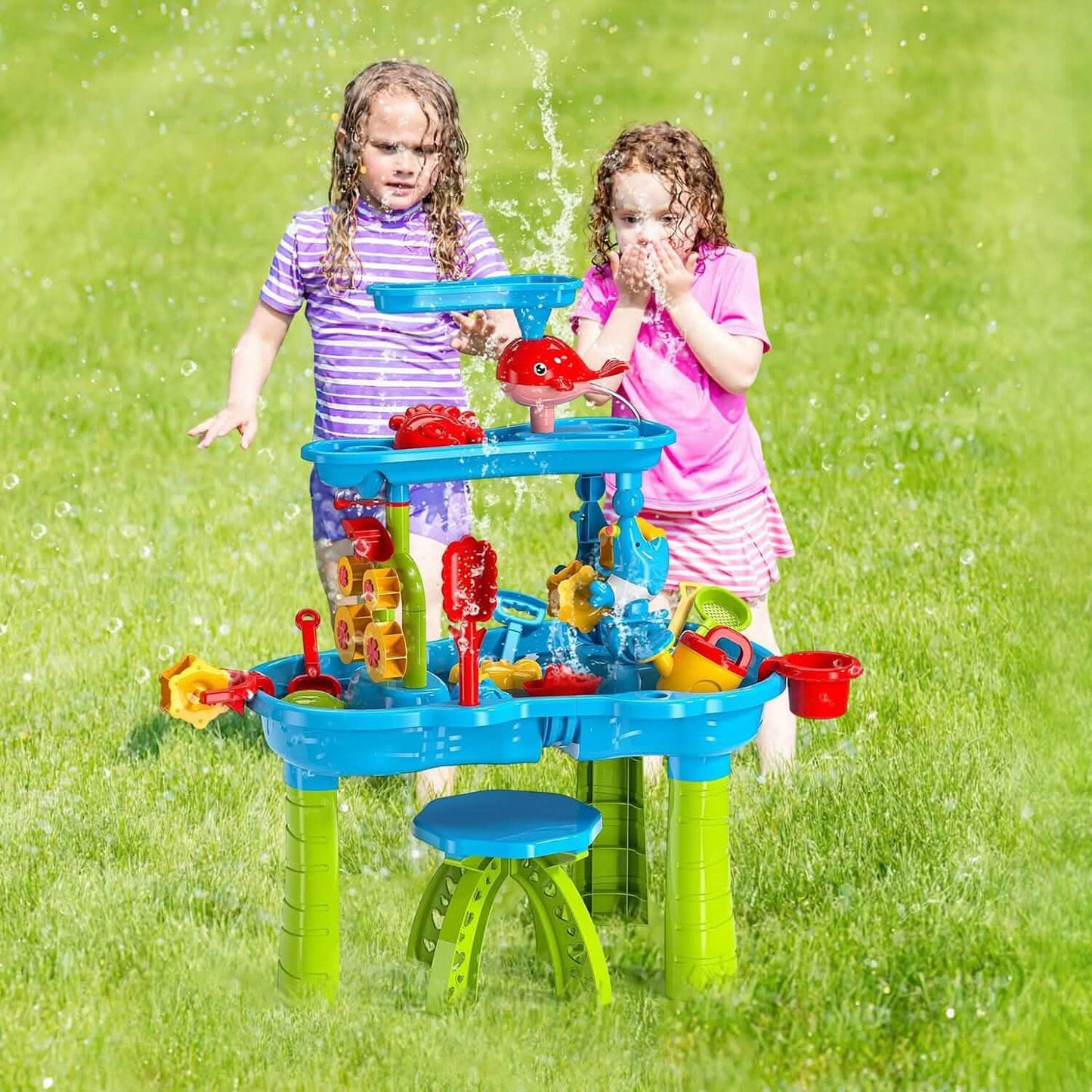 Kids Sand Water Table for 3-6 Years Old Sensory Exercise Friendship Building DailySale