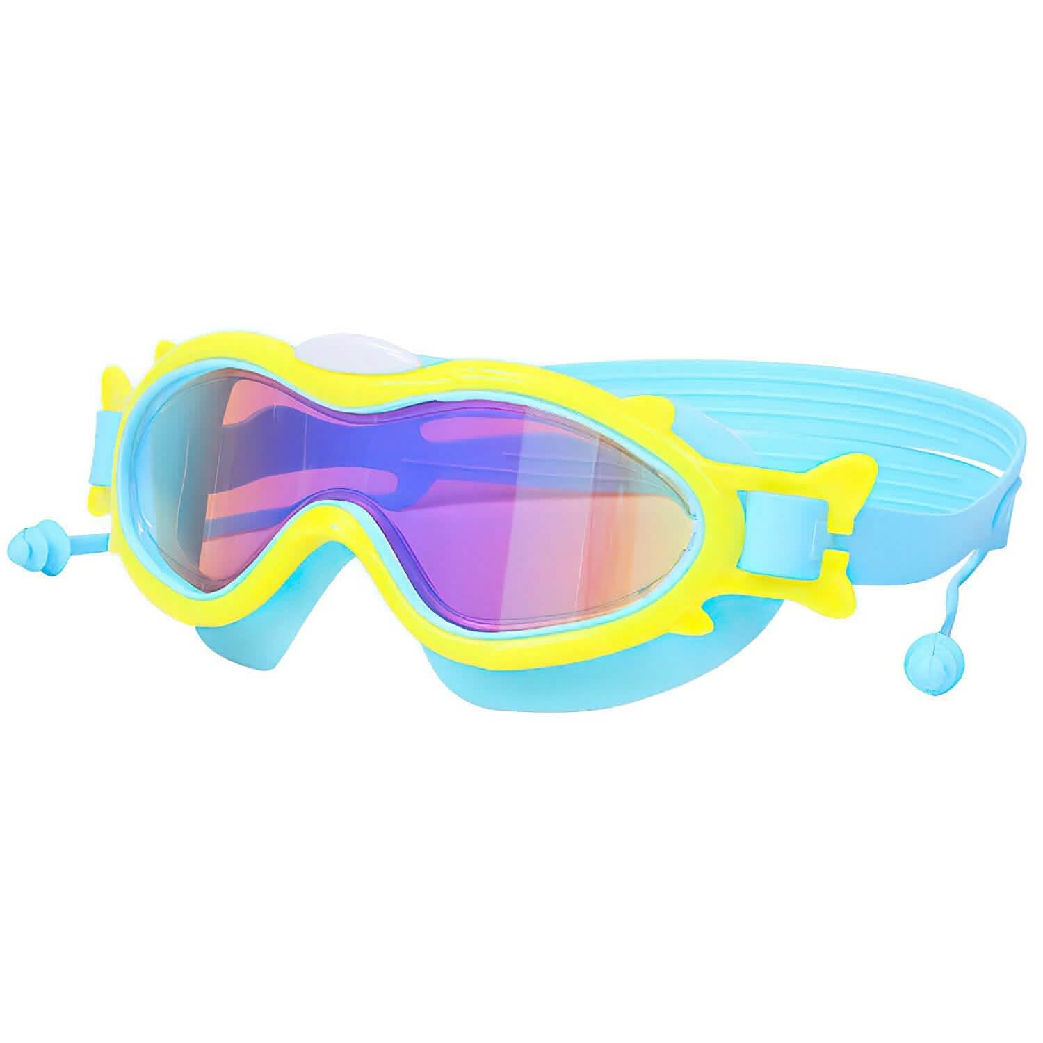 Kids Swim Goggles with Ear Plugs UV Protection Anti-Fog Leak Proof DailySale